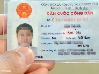 Thẻ Căn cước công dân gắn chip sử dụng song ngữ Anh - Việt