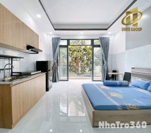 Cho thuê căn hộ bancon lớn full nội thất Bông Sao Quận 8 gần UBND Q8