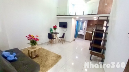 Duplex gác cao 1m9, giá rẻ ưu đãi chỉ 5tr5, rộng rãi, nhà mát tại Huỳnh Tấn Phát Quận 7 - Full nội thất