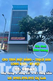 CHO THUÊ MẶT BẰNG – THẠCH BÀN – LONG BIÊN – HÀ NỘI.