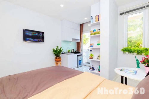 Studio full nội thất ban công ở Phạm Thái Bường, Tân Phong gần Cresent Mall, ĐH RMIT, ĐH TDT, Lotte