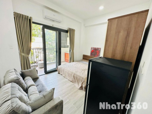 Studio full nội thất  - ban công view đẹp rộng - bếp tách riêng tại Phường 1, Q8