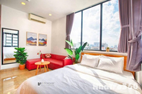 Studio ban công cửa sổ view siu đẹp - full nội thất - 40m2 - ko chung chủ