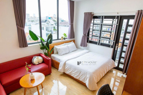 Studio ban công cửa sổ view siu đẹp - full nội thất - 40m2 - ko chung chủ