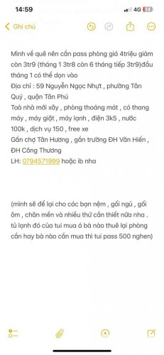 Em về quê nên pass phòng ạ