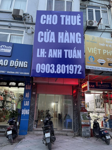 Tôi chính chủ cho thuê cửa hàng/VP mặt đường ngã tư số nhà 38 Nguyễn Xiển, Thanh Xuân. Tầng 1- 30m2. 15tr/tháng