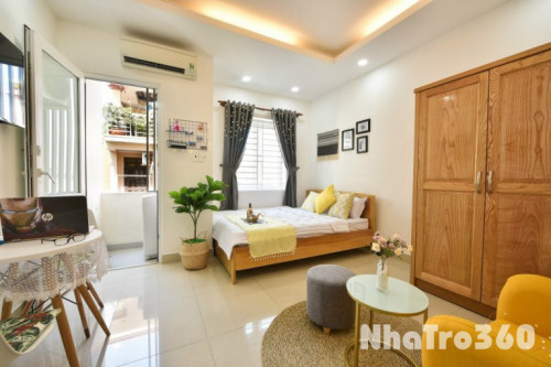 Trống sẵn Studio full nội thất, Ban công, Quận 1