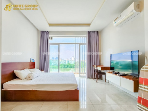 STUDIO BANCON view sông full nội thất gần ĐH UFM , cầu Tân Thuận