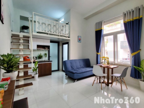 Duplex cửa sổ , full nội thất, Gác cao, phòng rông