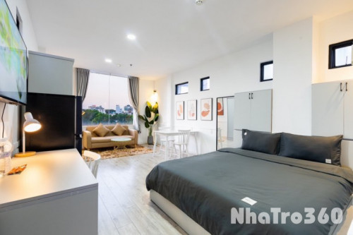 Cho thuê căn hộ Penthouse 1PN cửa sổ Quận 1 GầnVLU