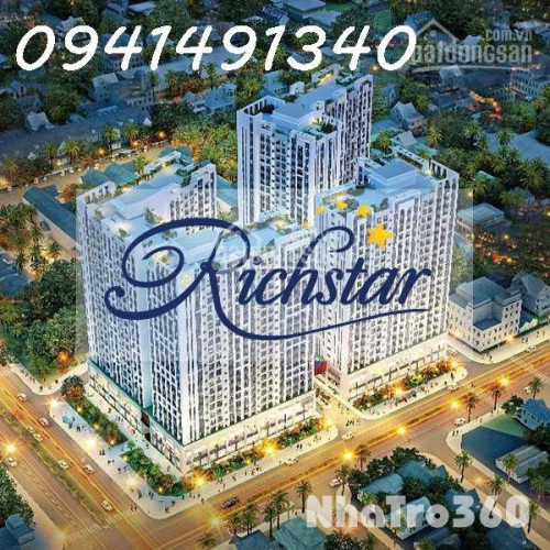 Richstar Novaland: 60m2=1PN=11tr, 75m2=2PN=13tr, 84m2=3PN=15tr