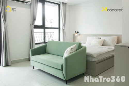 Studio ban công 40m2 nội thất hiện đại Quận 10