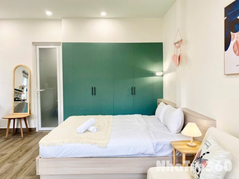 Cho thuê Studio Q1 - gần ngay công viên Lê Văn Tám, vòng xoay Điện Biên Phủ, cầu Bông,...