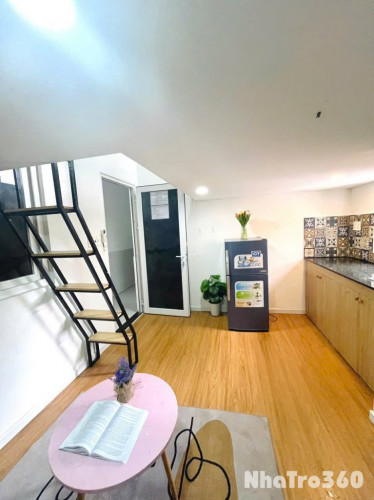 Cho thuê căn hộ Duplex (có gác), Q1, đường Cô Giang, gần ĐH Văn Lang, Cầu Ông Lãnh, CV 23/9