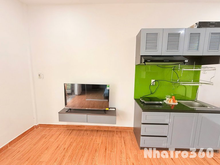 🏡 1PN – Ban công lớn – Full nội thất – Có thang máy | Gần Sân bay – Công viên Hoàng Văn Thụ – Etown  Căn hộ 1PN full nội thất
