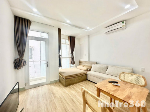 Studio tách bếp ban công Q1 - gần công viên Lê Văn Tám, chợ Tân Định, cầu Hoàng Hoa Thám,...