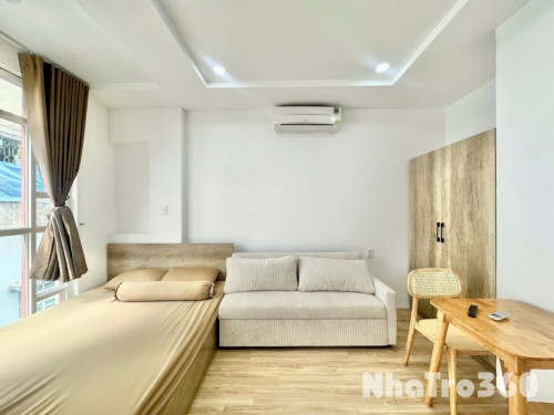Studio tách bếp ban công Q1 - gần công viên Lê Văn Tám, chợ Tân Định, cầu Hoàng Hoa Thám,...