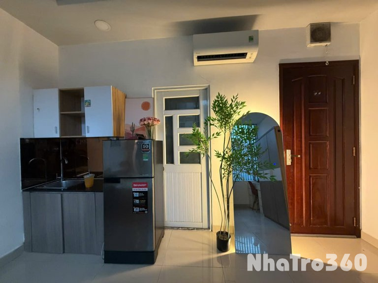 Studio cửa sổ lớn ngay chân cầu Nguyễn Văn Cừ, gần cầu chữ Y, chợ Rạch Ông,...