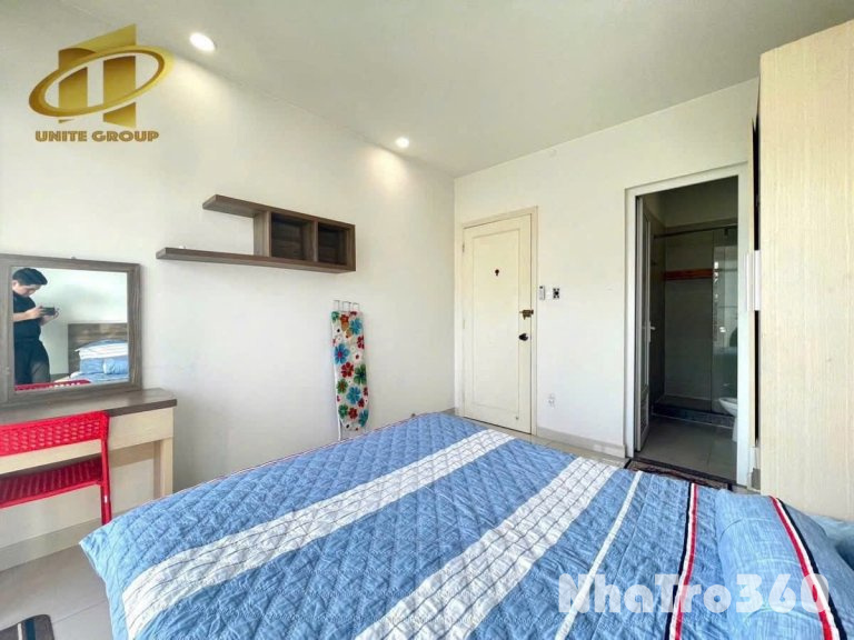 Cho thuê căn hộ 1PN, ban công, Q4, Đường Tôn Thất Thuyết, gần ĐH Nguyễn Tất Thành, ĐH Luật, Chợ Xóm Chiếu