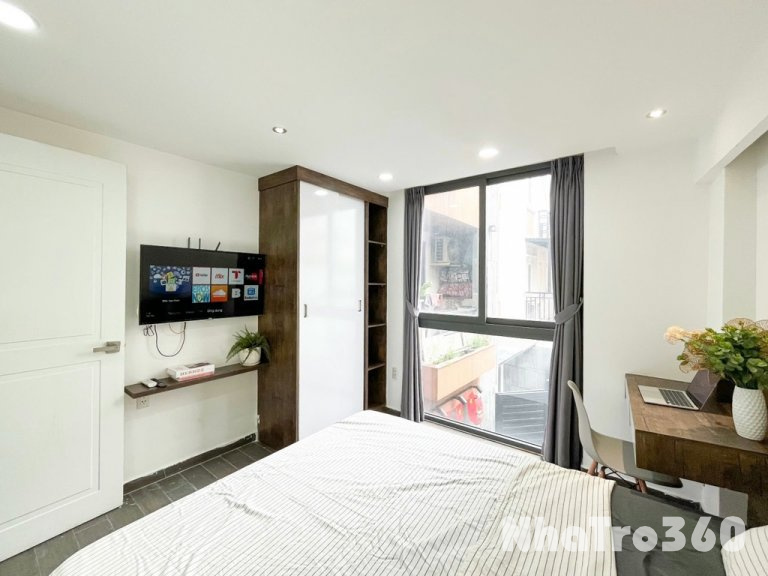 Cho thuê căn hộ 1PN - quận 1 cửa sổ thoáng