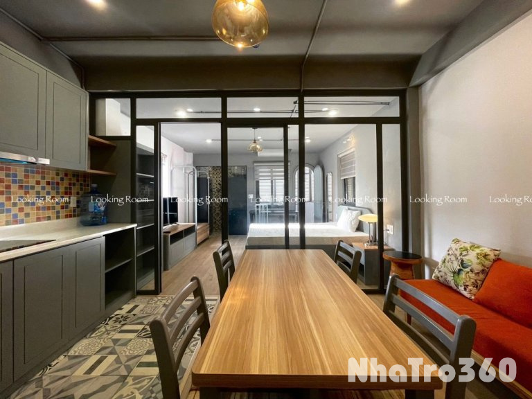 Căn hộ 1 phòng ngủ full nội thất gần sân bay