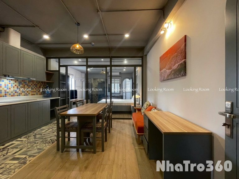 Căn hộ 1 phòng ngủ full nội thất gần sân bay