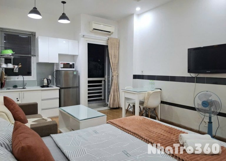 Cho thuê căn hộ ban công, Q8, Đường Âu Dương Lân, gần Cầu Chữ Y, Cầu Nguyễn Văn Cừ, ĐH Sài Gòn