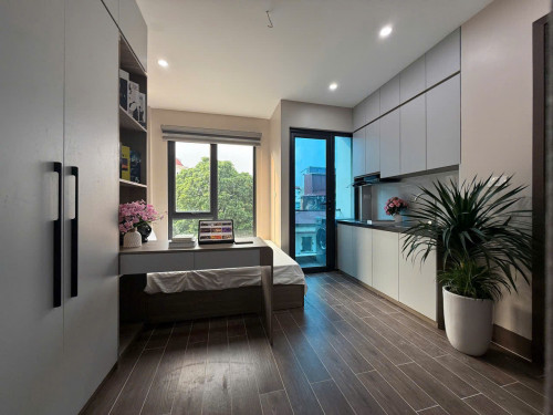 (Cực hiếm) Căn hộ Studio 25m2 mới khai trương tại Minh Khai - Máy giặt riêng - Nội thất cao cấp