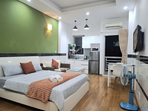 Cho thuê căn hộ ban công, Q8, Đường Âu Dương Lân, gần Cầu Chữ Y, Cầu Nguyễn Văn Cừ, ĐH Sài Gòn