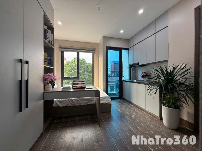 (Cực hiếm) Căn hộ Studio 25m2 mới khai trương tại Minh Khai - Máy giặt riêng - Nội thất cao cấp