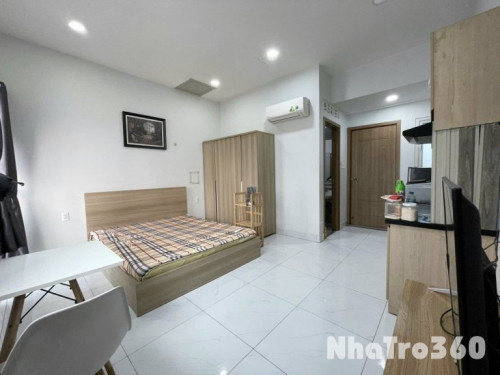 STUDIO FULL NỘI THẤT, BAN CÔNG, MÁY GIẶT RIÊNG Q8