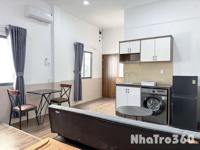 Studio 2 cửa sổ, máy giặt riêng, Full nội thất Q5