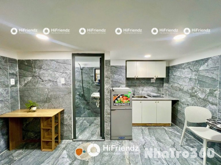 Căn hộ gác full nội thất rộng rãi 40m2 mới xây100%