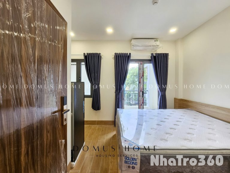 Studio ban công, full nội thất, máy giặt riêng đầy đủ tiện nghi 