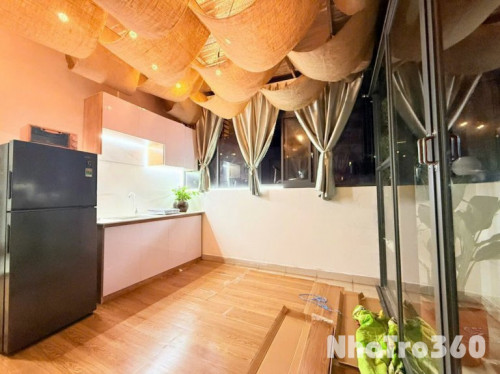 Cho thê căn hộ 1PN ban công quận 1, full nội thất