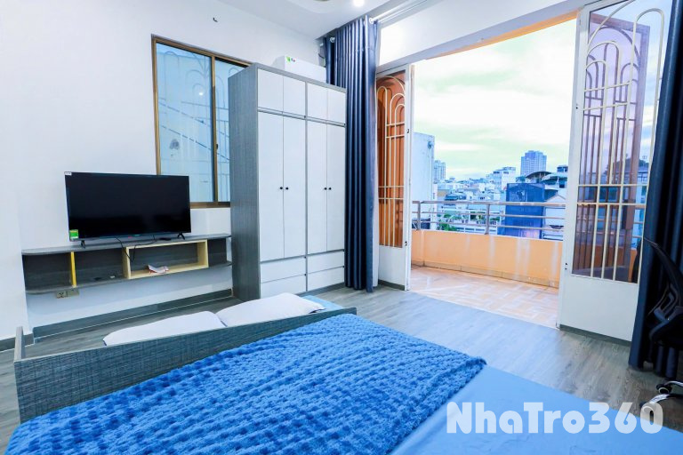 Cho thuê Studio ban công lớn siêu thoáng Q1, gần cầu Nguyễn Văn Cừ, Đh Sài Gòn, Đh KHTN, Đh Sư Phạm, Nowzone,...