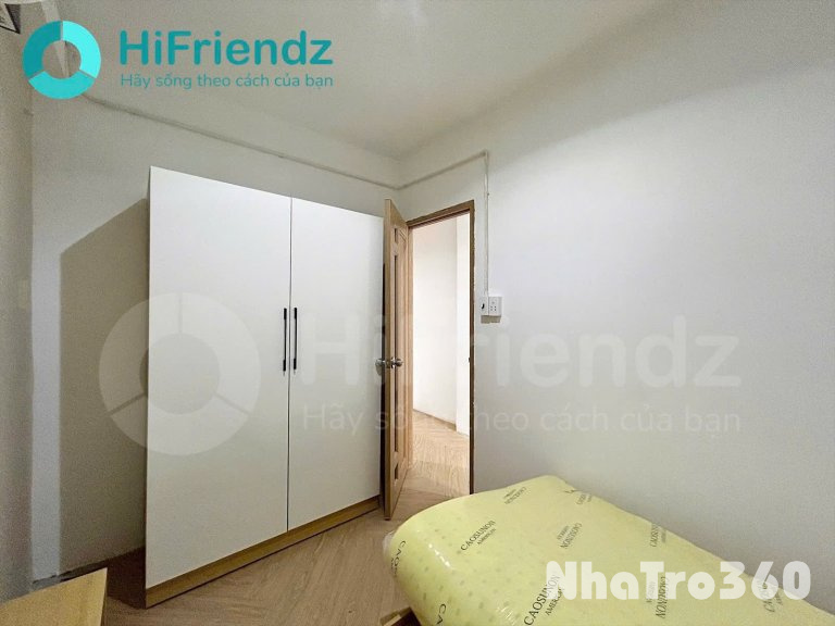 Cho thuê căn hộ 2PN Ban công, Máy giặt riêng Q1 gần cầu Nguyễn Văn Cừ, công an Thành Phố