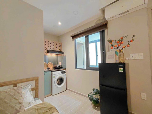 Cho thuê căn hộ Studio Cửa sổ thoáng MỚI Q1 gần vòng xoay Cống Quỳnh, công viên 23 tháng 9, chợ Thái Bình