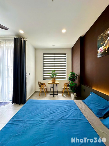 Cho thuê căn hộ Studio Ban công ĐẸP Q4 gần cầu Ông Lãnh, cầu Calmette, cầu Nguyễn Văn Cừ
