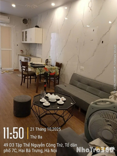 Chung cư mini cho thuê tọa lạc tại H1 Nguyễn Công Trứ, Phố Huế, Hai Bà Trưng, Hà Nội.