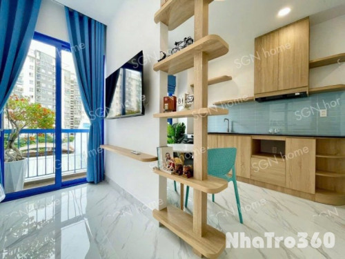 Căn hộ 1 phòng ngủ full nội thất có ban công
