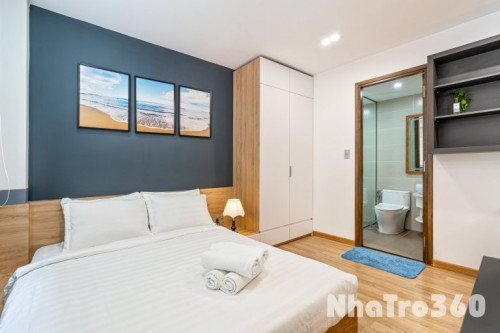 Cho thuê căn hộ ban công, Q1, Đường Nguyễn Bỉnh Khiêm, gần Cầu Thị Nghè, Thảo Cầm Viên, CV Lê Văn Tám