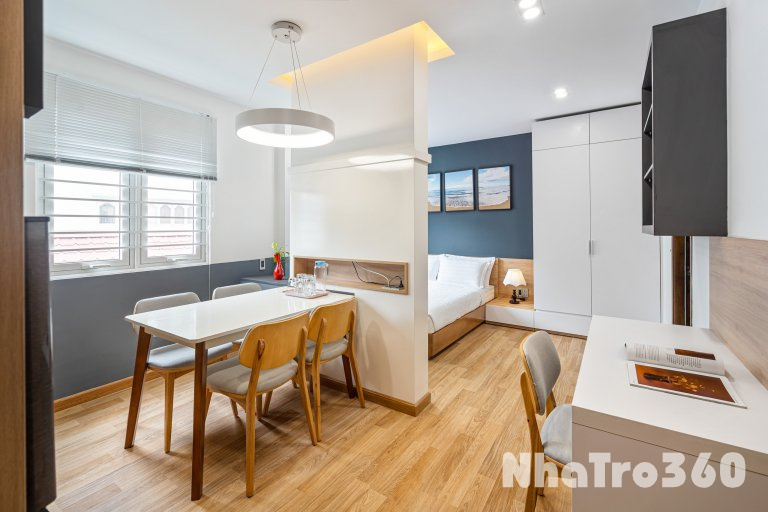 Cho thuê căn hộ ban công, Q1, Đường Nguyễn Bỉnh Khiêm, gần Cầu Thị Nghè, Thảo Cầm Viên, CV Lê Văn Tám