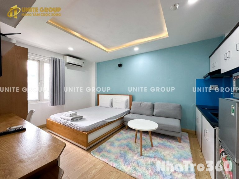 1PN / STUDIO máy giặt riêng, tách bếp, cửa sổ