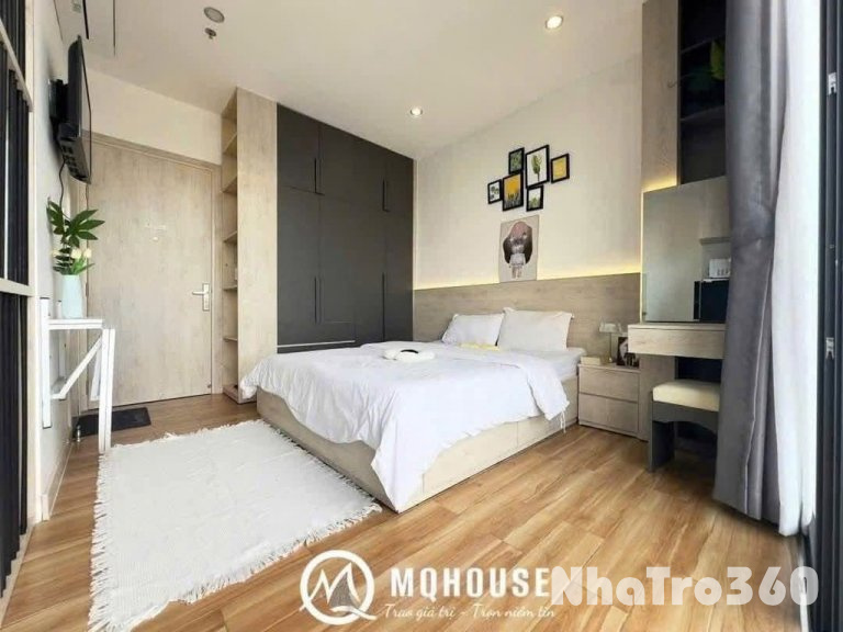 Studio ban công Quận 10, máy giặt riêng, full NT