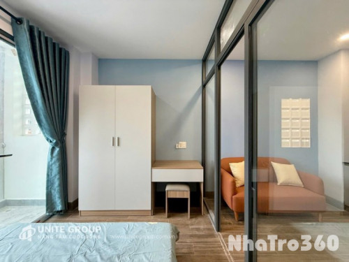 Căn hộ 1PN full nội thất ban công gần sân bay TSN