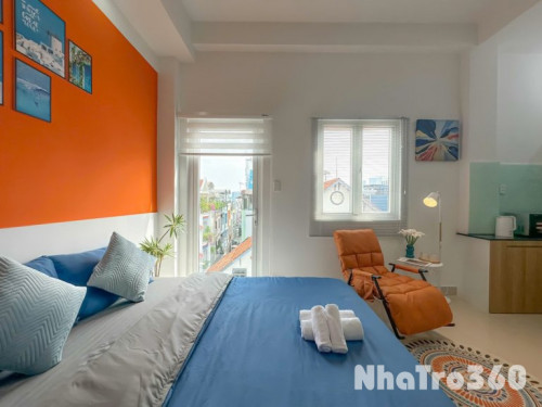 Cho thuê căn hộ ban công quận 8 full nội thất