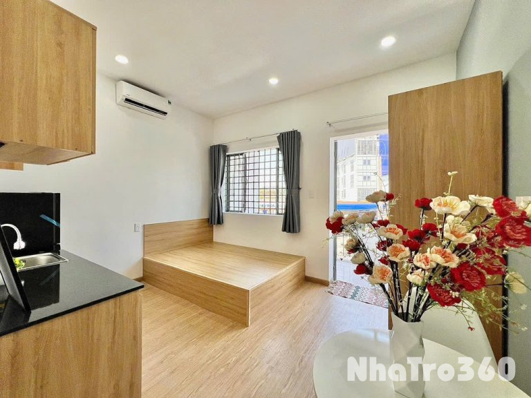Cho thuê căn hộ mini, full nội thất, có ban công