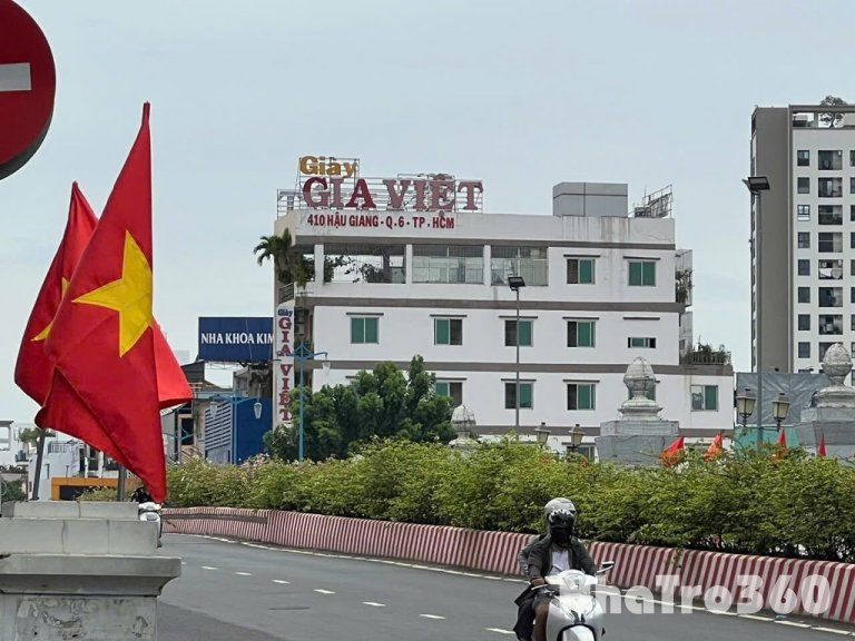 Cho thuê mặt bằng 187m2 hậu giang quận 6