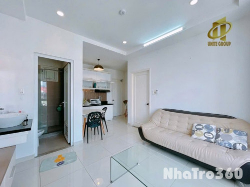 Cho thuê căn hộ 1PN Cửa sổ thoáng Q4 gần ĐH Luật, ĐH Nguyễn Tất Thành, cầu Tân Thuận